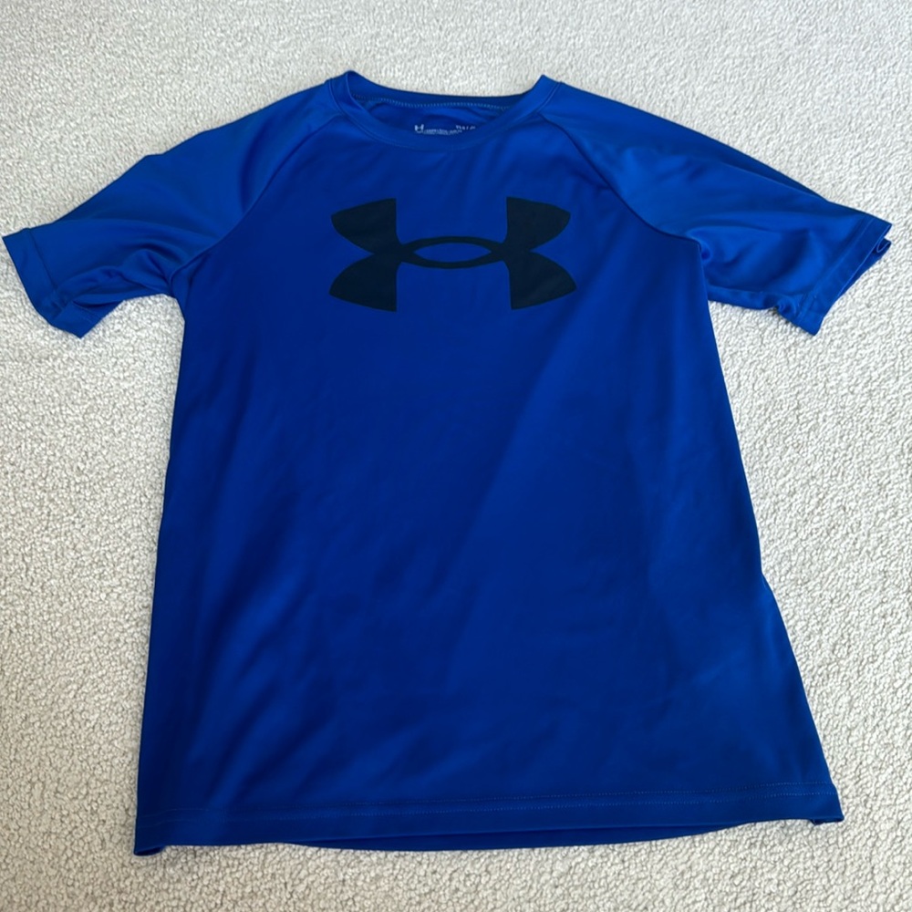 boys under armour shirt (large, blue)